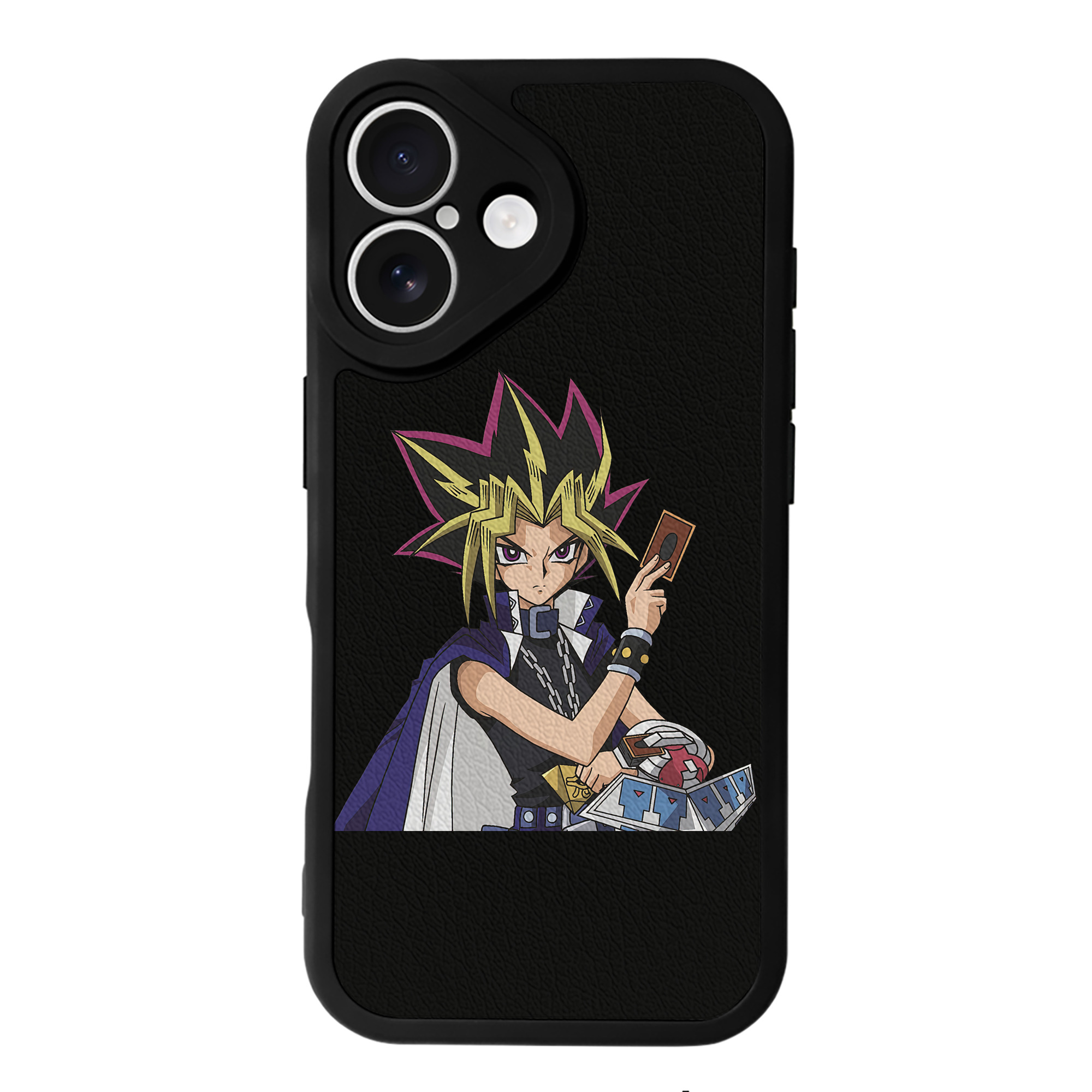 遊☆戯☆王 Yu-Gi-Oh! 【iPhone 16シリーズ対応】シリコンスマホケース（レザー調） 材質：シリコン
